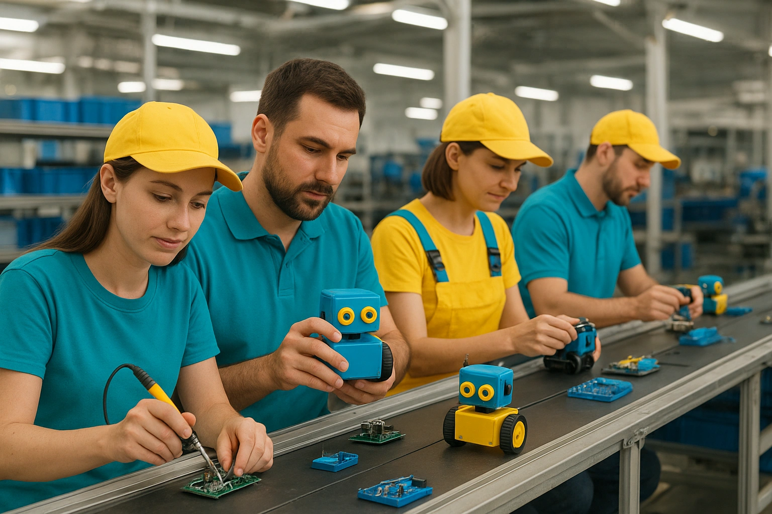 تولید محصولات الکترونیکی و رباتیک