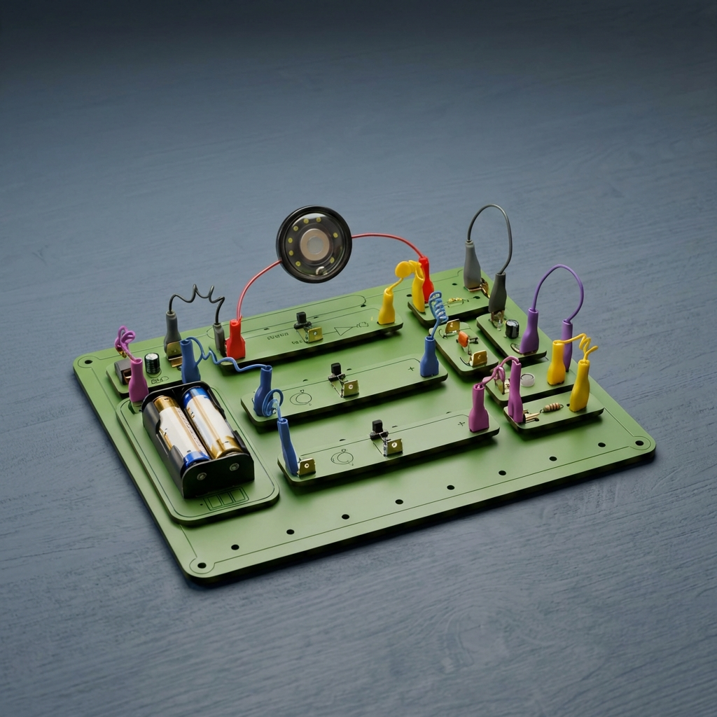 برد و قطعات الکترونیکی پک آموزشی | ساخت مدار ساده با کارنا